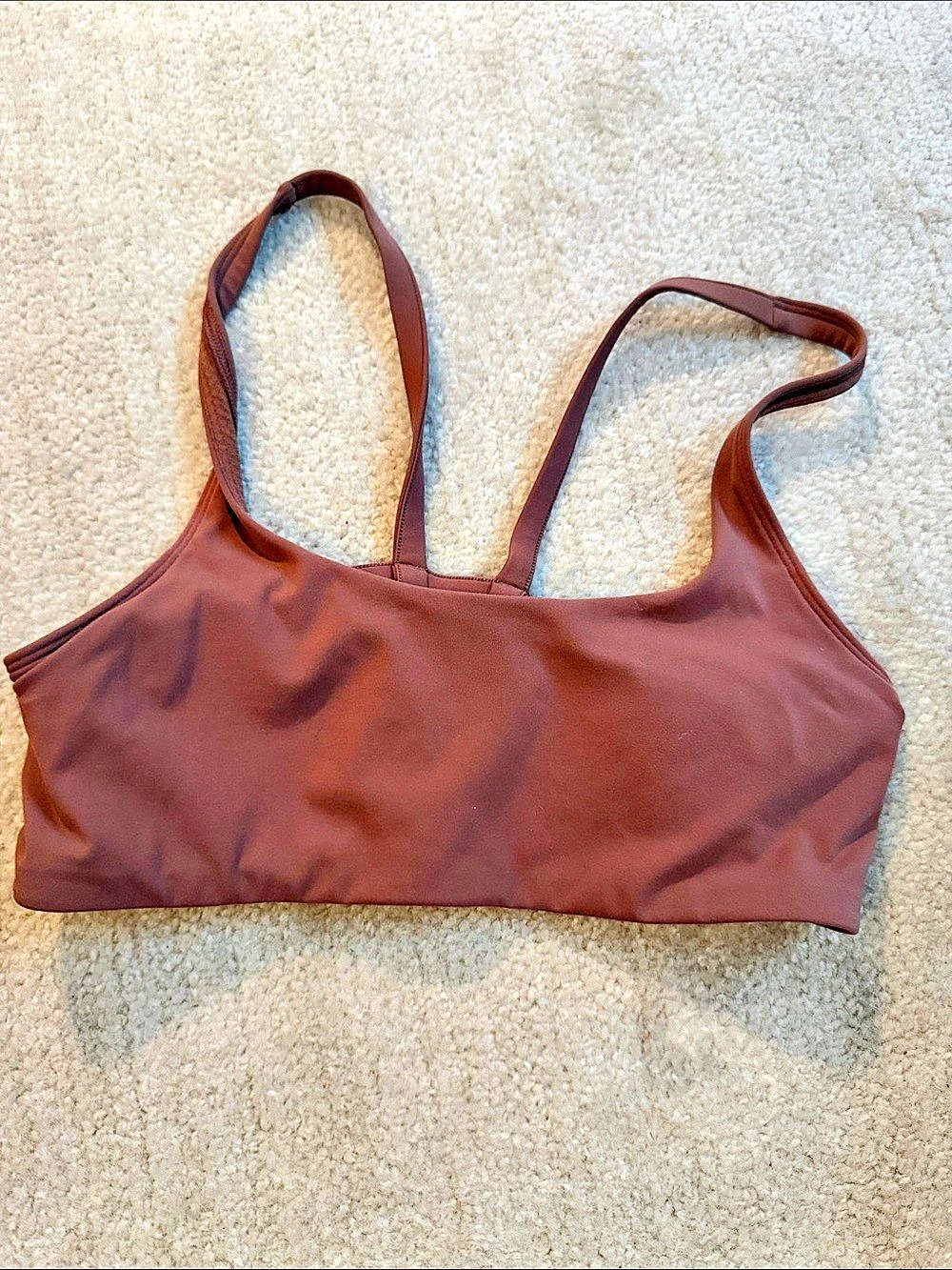 Vuori Yosemite Bra Brown Sports Bra